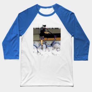 Steppin' It - Scooter Boy Baseball T-Shirt